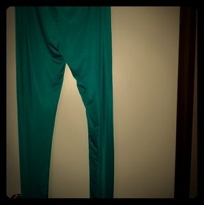 Turquoise Stretch Leggings